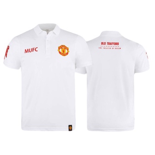 เช็คสินค้าก่อนสั่่งซื้อ !!!!!   เสื้อโปโล แมนยู MUFC-008 (WHITE) สีขาว