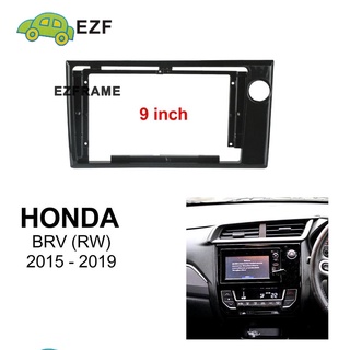 EZ For Honda BRV 2015-2021 9 นิ้ว รถวิทยุ Fascia กรอบอุปกรณ์เสริมสำหรับ 2 Din Android Head Unit ชุดดัดแปลง