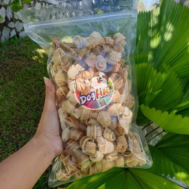 Dogfin กระดูกผูกสีธรรมชาติ 500g. และ 1 กิโลกรัม เกรด B