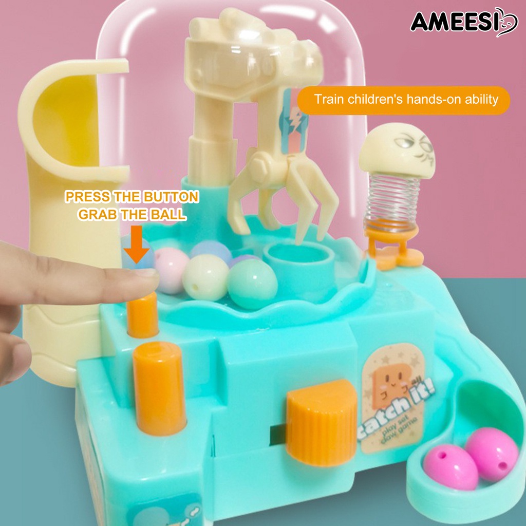 ameesi-เครื่องจับไข่-ขนาดเล็ก-1-ชุด-พร้อมลูกบอล-8-ลูก-ของเล่นสําหรับเด็ก