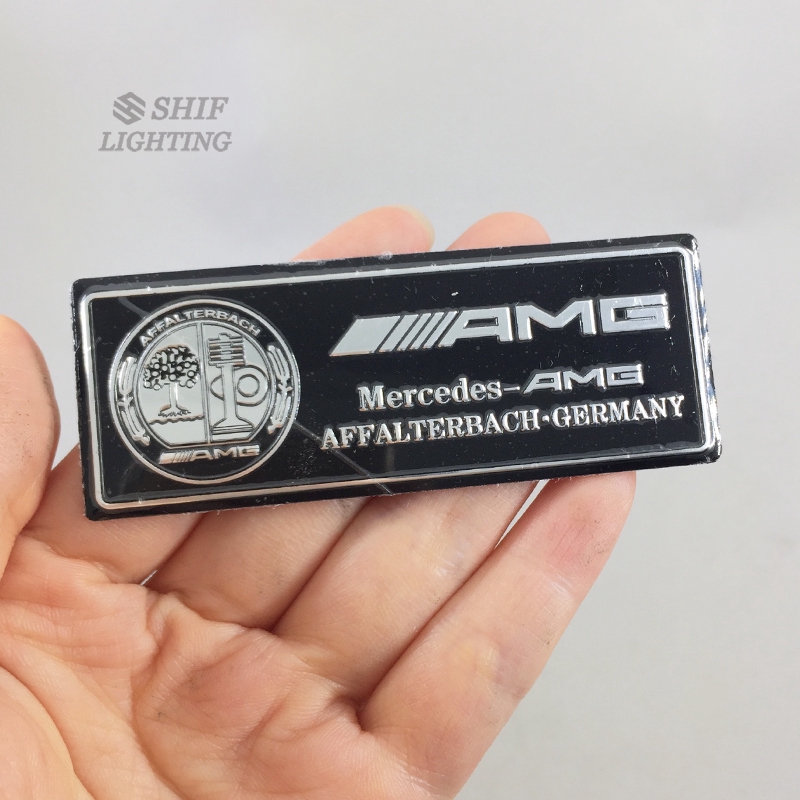 1 x อลูมิเนียม Apple Tree AMG Edition โลโก้รถสติกเกอร์สัญลักษณ์รูปลอก ...