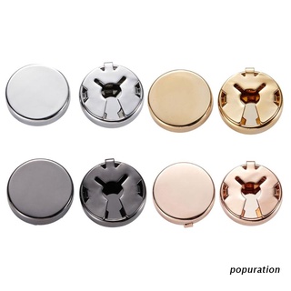 สินค้า POP 1 Pair Brass Round Cuff Button Cover Cuff Links for Wedding Formal Shirt Men\'s Formal Button Covers Imitation Cuff Links