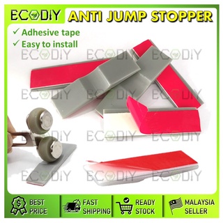 Ecodiy (2 ชิ้น / 10 ชิ้น) ตัวหยุดประตู ป้องกันการกระโดด พร้อมสติกเกอร์ DIY ชุดกันชนประตู กาว ตําแหน่ง เลื่อน ชุดสติกเกอร์