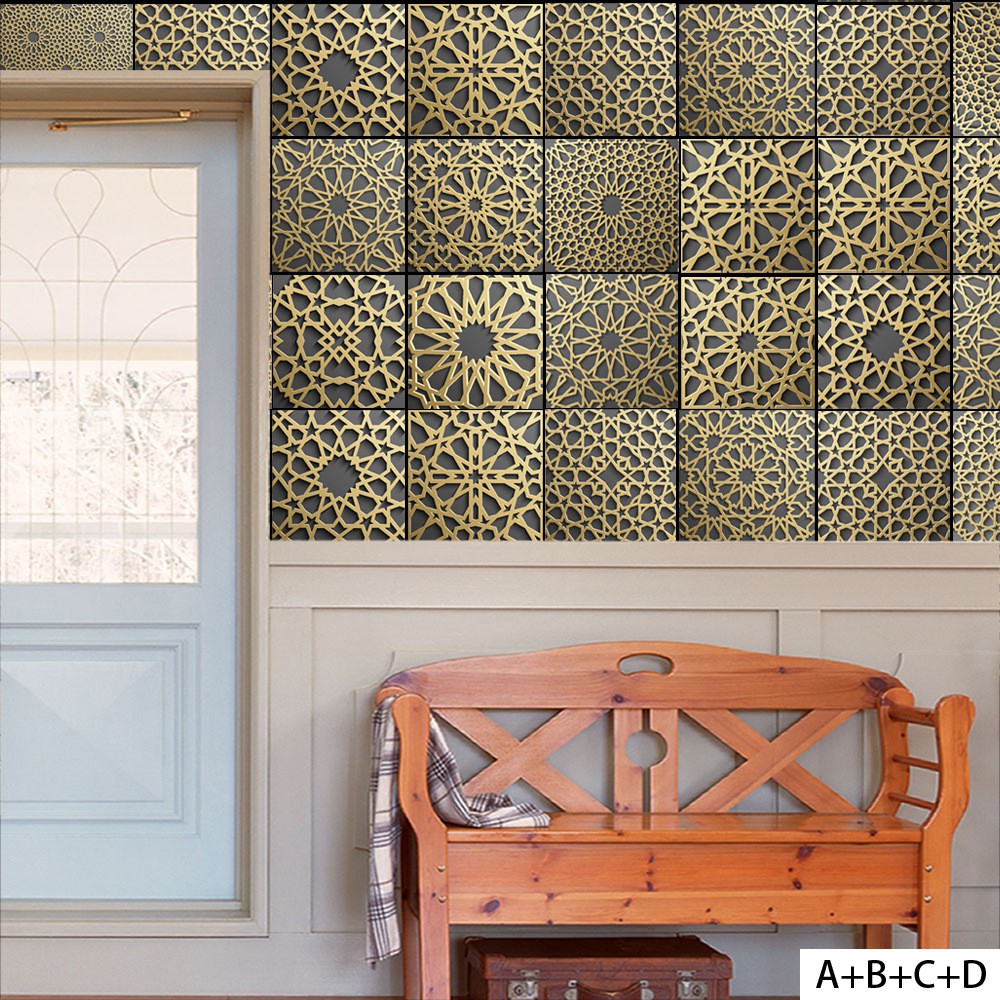 bestprice1920-moroccan-retro-tile-floor-sticker-wall-decor-สติกเกอร์กระเบื้อง-สติกเกอร์ติดผนัง