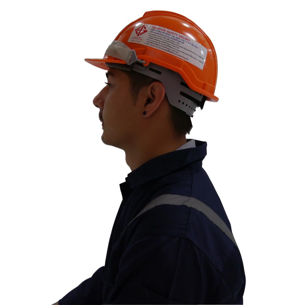 หมวกนิรภัยพลาสติก-hdpe-มาตรฐานมอก-gage-สีส้ม-อุปกรณ์นิรภัยส่วนบุคคล-hdpe-safety-helmet-tis-gage-orange