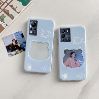 เคสโทรศัพท์มือถือ แบบใส ลายหัวหมี สําหรับ AMK Tecno Spark 6 Go Infinix smart 7 Zero 5G 2023 X NEO Hot 20 NOTE 30 vip 30i 20s 12 G96 5 10 PRO 12i 11 11s 10s play nfc 6 plus Hl
