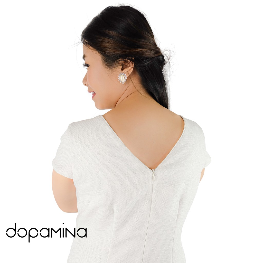 dopamina-เดรสสาวอวบ-เสื้อผ้าสาวอวบ-สีขาว-xl-รอบอก-40-นิ้ว-dpm-001-charisma-apparel-dress
