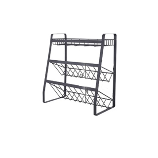 โปรโมชั่น : คืน15% MAY15CCB HomeHero ชั้นวางเครื่องปรุง 3 ชั้น สแตนเลสเหล็ก ฐานตรงเอียง วางขวดสูงได้ ที่วางเคร