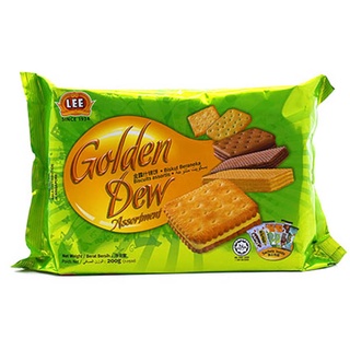 Lee Golden Dew Assorted Biscuits 200g ลี โกลเด้น ดิว บิสกิต คละแบบ