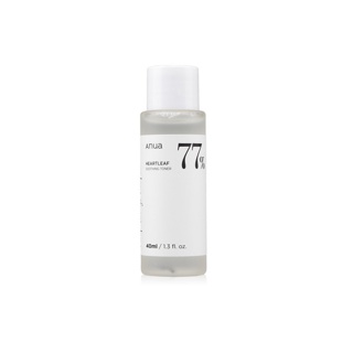 ANUA Heartleaf 77% Soothing Toner 40ml อานัว โทนเนอร์พี่จุน ปลอบประโลมผิวและลดการอักเสบ.