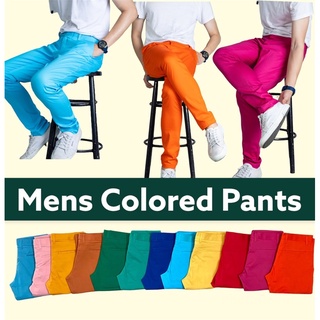 สินค้า กางเกงแสล็คผ้ายืดโทนสีสดใส