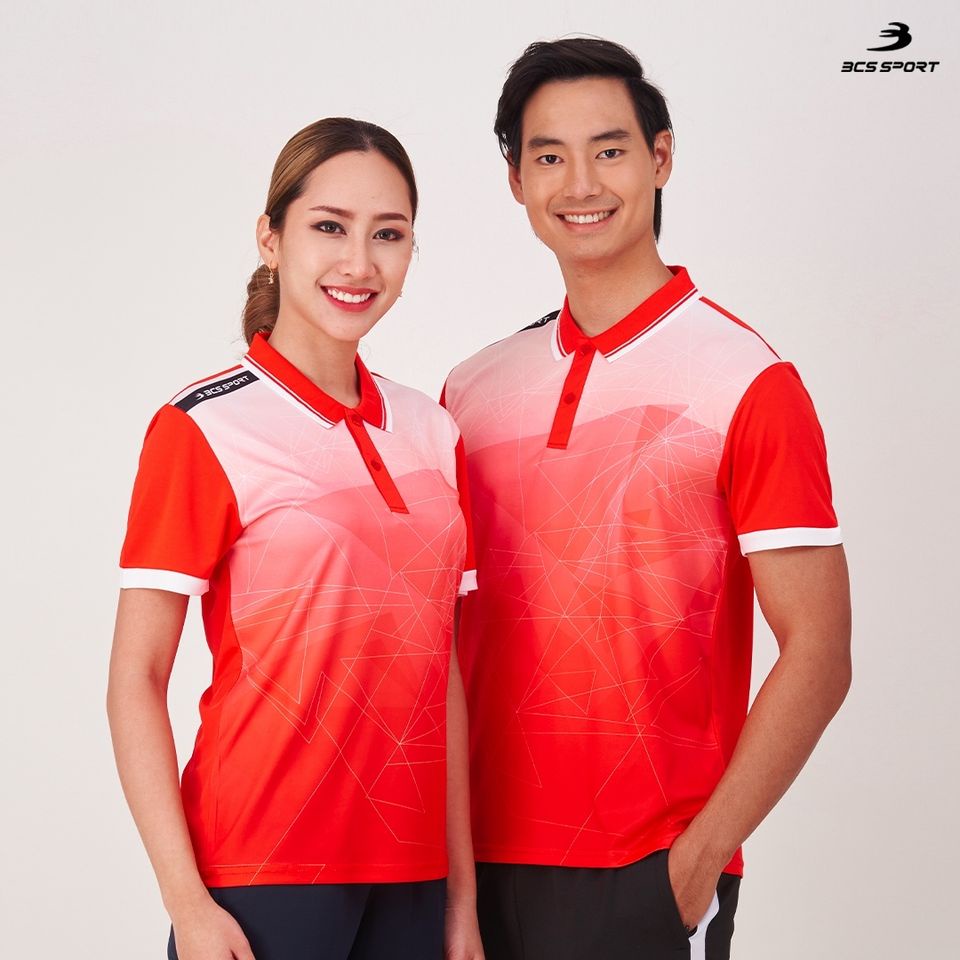 เสื้อคอปกกีฬา-โปโล-สปอร์ต-enjoy-x-bcs-sport-เสื้อพิมพ์ลาย-กีฬา-เนื้อผ้า-micro-plus-รหัส-j9006-polo-neck-sublimation