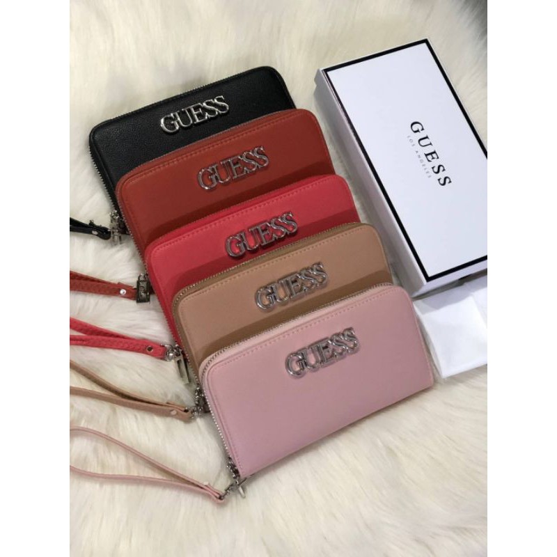 guess-womens-long-wallet-กระเป๋าสตางค์ใบยาวหนังสวยมากค่ะ