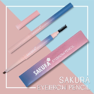 ภาพหน้าปกสินค้า(No.1982) ดินสอเขียนคิ้ว eyebrow pencil SAKURA 3 สี ดินสอเขียนคิ้วแบบมีแปรง น้ำตาลเข้ม ดินสอเขียนคิ้ว ที่เกี่ยวข้อง