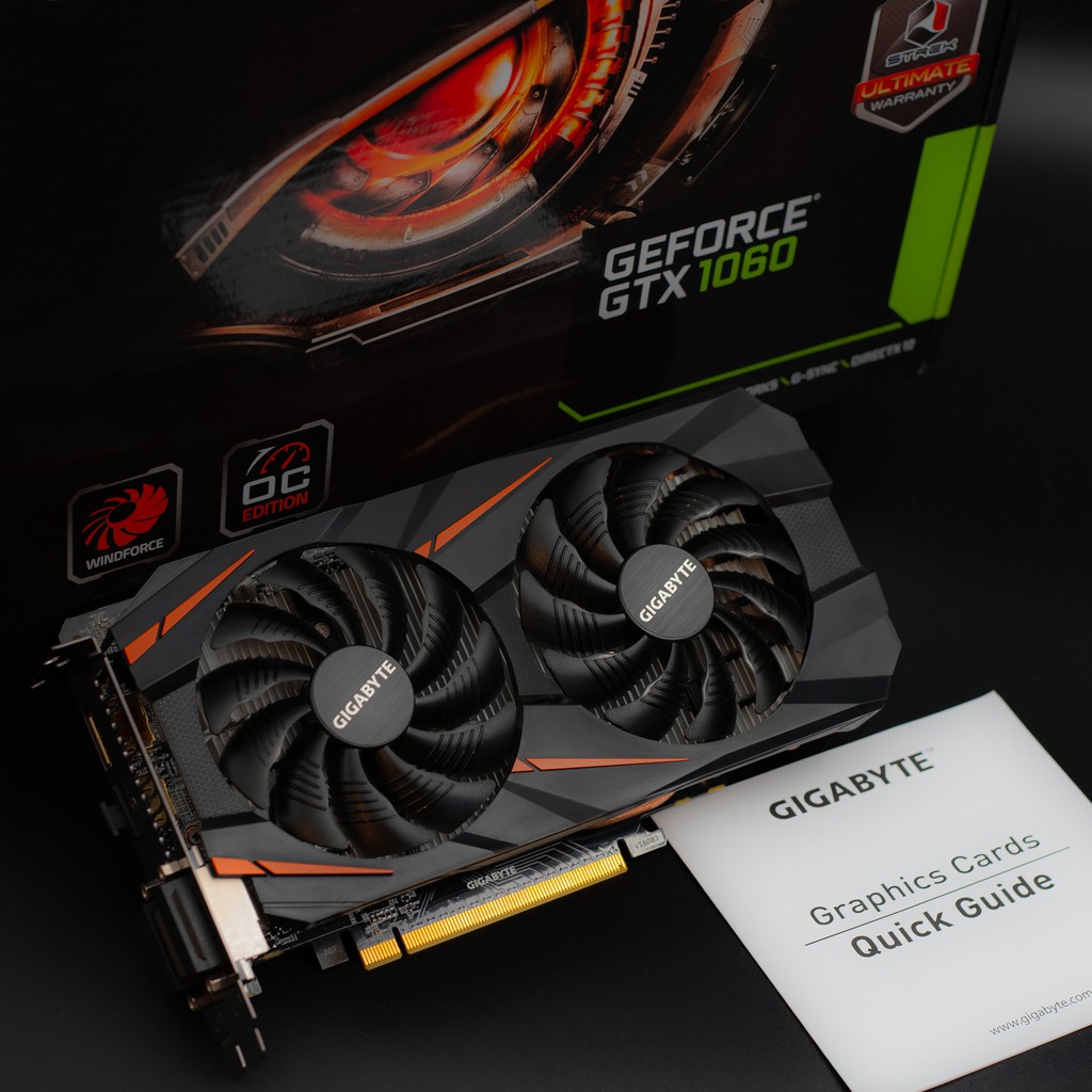 การ์ดจอ GIGABYTE GeForce GTX 1060 WINDFORCE OC 3G | Shopee Thailand