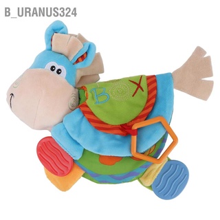 B_uranus324 Baby Cloth Book Donkey Shaped Cute Cartoon Pattern Crinkle Interactive Educational Toy Gift