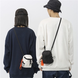 Ulzzang กระเป๋าสะพายไหล่ ผ้าไนล่อน ขนาดเล็ก สไตล์เกาหลี แฟชั่นสําหรับผู้ชาย