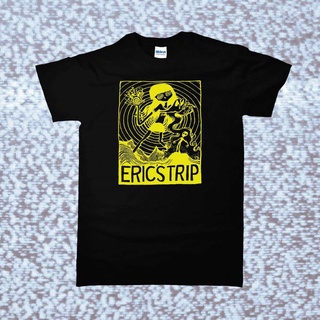 เสื้อยืดผู้ชาย Gildan เสื้อยืด พิมพ์ลาย Erics Trip สีดําเข้ม สไตล์คลาสสิก สําหรับทุกเพศ S-5XL