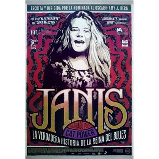 โปสเตอร์ รูปวาด กราฟฟิก Janis Joplin 1962-70 POSTER 24”x35” Inch True Story Blues Queen 2015 American Singer