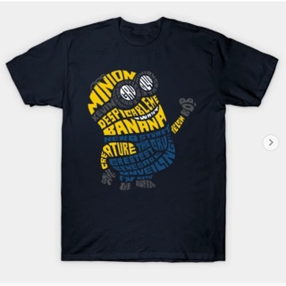 New เสื้อยืดผ้าฝ้าย 100% พิมพ์ลาย Minions สําหรับผู้ชาย sale