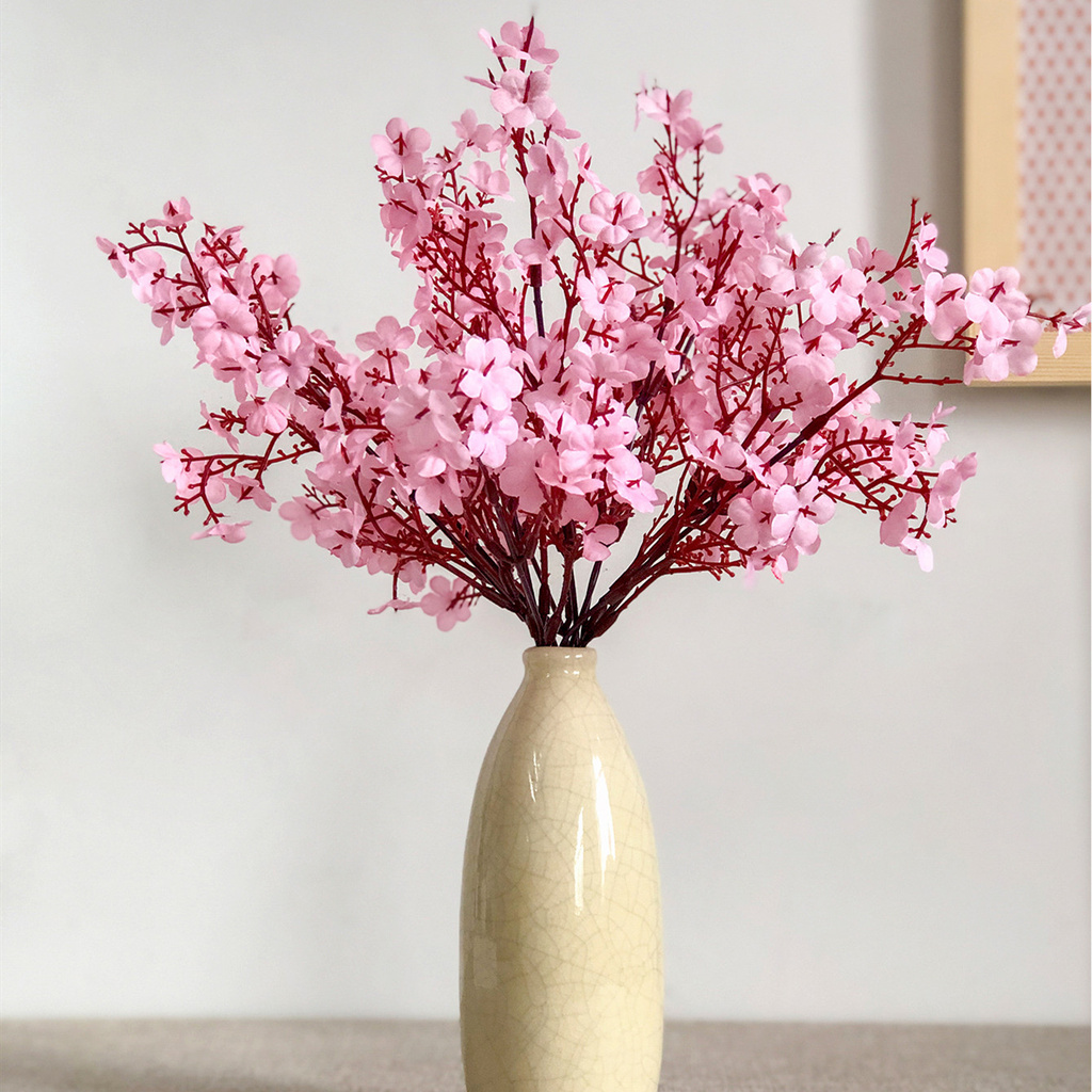 ภาพหน้าปกสินค้าช่อดอกไม้ Cherry Blossom Peach Blossom สไตล์ญี่ปุ่นสําหรับตกแต่งบ้าน จากร้าน moshee.th บน Shopee