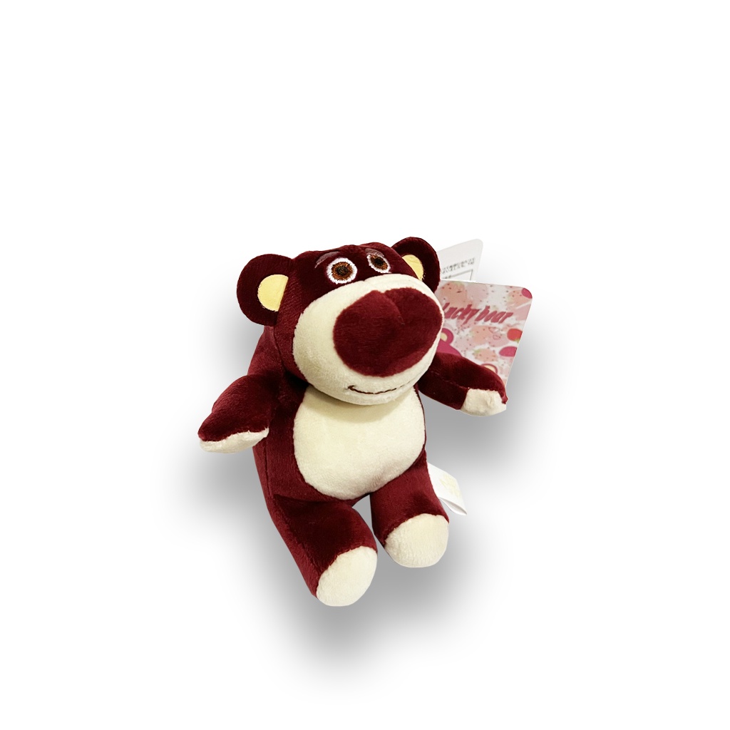 พวงกุญแจ-หมีสตอเบอรี่-ล็อตโซ่-ป้ายญี่ปุ่นแท้-strawberry-bear-lotso-5-นิ้ว