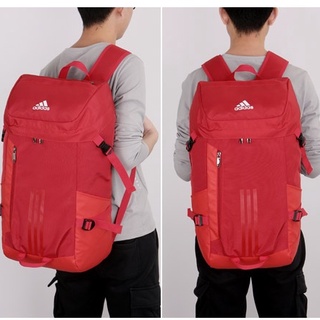 Adidas กระเป๋าเป้สะพายหลังขนาดใหญ่สำหรับผู้หญิงและผู้ชาย Casual Sport Bag Trip Bag