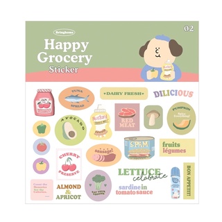 Happy grocery sticker 02