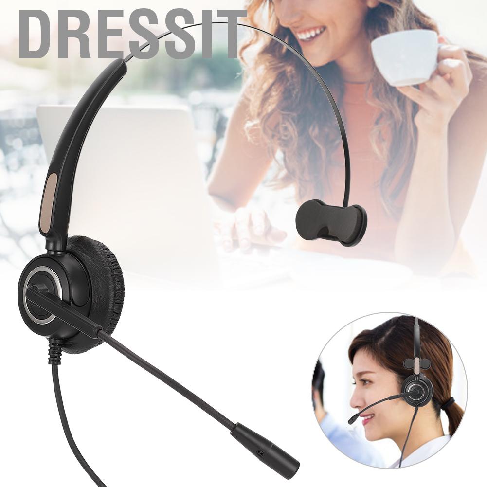 Dressit H500VA ABS Telephone Operator Headset Adjustable Service