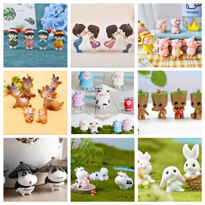 สินค้าพร้อมส่งในไทย-ตุ๊กตาเรซิ่นตัวจิ๋ว-แต่งสวน-แต่งบ้าน-แต่งเค้ก-ตุ๊กตาปักกระถาง-ตุ๊กตาตัวจิ๋ว