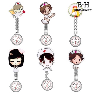 Bbth นาฬิกาควอตซ์อนาล็อก แบบคลิปหนีบ ตัวเลข เรืองแสง สําหรับหมอ พยาบาล