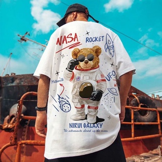 เสื้อยืดผู้ชาย เสื้อยืด ลาย NASA BIGSIZE XL XXL XXXL XXXXL XXXXXL สไตล์ญี่ปุ่น (6XL) | เสื้อยืด พิมพ์ลาย Nasa JUMBO STRE