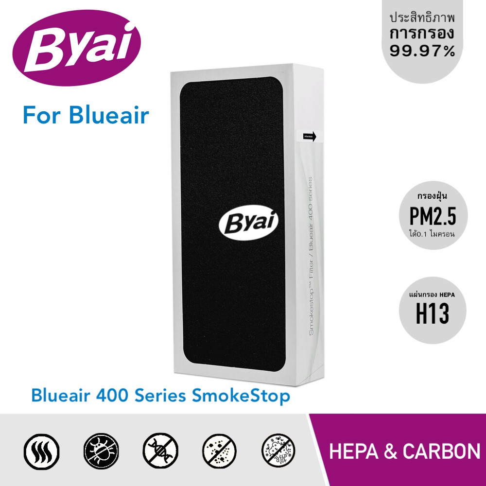 แผ่นกรอง-blueair-400-series-smokestop-สำหรับ-เครื่องฟอกอากาศ-blueair-403-405-450e-480i-490i