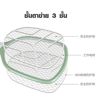 ภาพขนาดย่อของภาพหน้าปกสินค้าไม้ช๊อตยุง ไม้ตียุงไฟฟ้า มีไฟLED Kamisafe KM-3839 รุ่น Mosquito-KM-3839-02A-pRat จากร้าน servicemandy บน Shopee