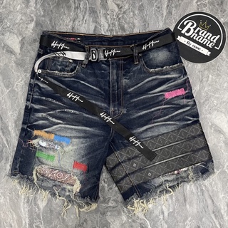 **ส่งฟรี** ✅พร้อมส่ง ของแท้ล้าน%✅ Hold’em White♠️H8 Casino monogram destroyed denim shorts 2022