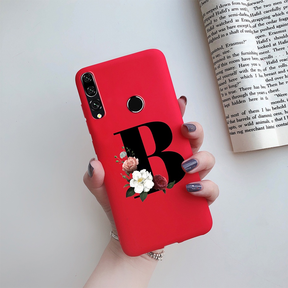 เคส-huawei-y9-prime-2019-stk-lx3-l22-l21-ตัวอักษรโมโนแกรม-ดอกไม้-กันกระแทก-ซิลิโคน-เคสโทรศัพท์-เคสนิ่ม