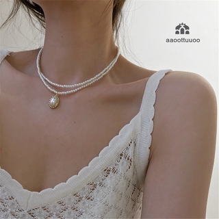 ภาพหน้าปกสินค้าPearl Pendant Necklace for Women Imitation Pearls Choker Necklaces Female Fashion Jewelry ที่เกี่ยวข้อง