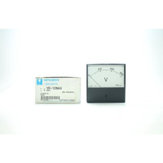 YR-10NAV 600V 0-600V ; B MITSUBISHI AMMETER