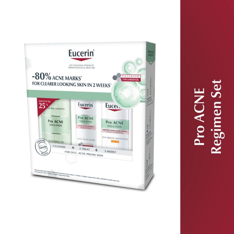 เซทสิวรอยสิวและผิวกระจ่างใส-eucerin-pro-acne-anti-acne-regimen-set-cleansing-serum-day-mat