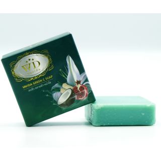 สบู่แก้ฝ้ากระ VAVIDA GREEN C SOAP  ลดจุดด่างดำ หน้าใส ลดสิว วาวิด้ากรีนซี