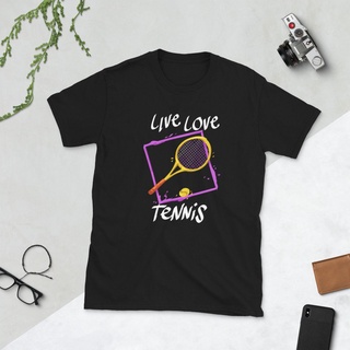 【Hot】เสื้อยืด ลายเทนนิส Live Love คนรักเทนนิส ของขวัญเทนนิส ผู้เล่นเทนนิส พัดลมเทนนิส. ความหลงใหลในเทนนิส