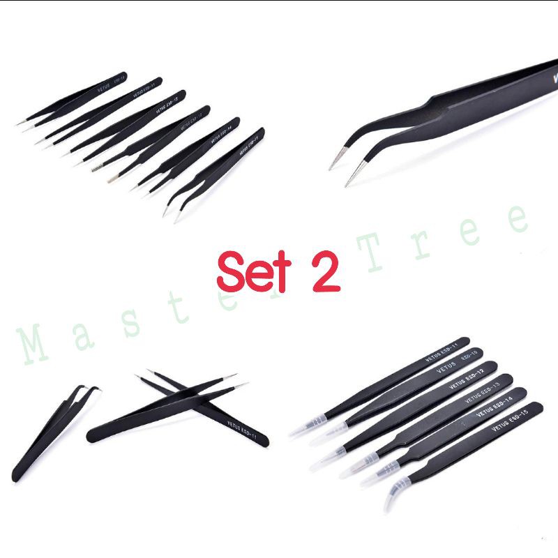 mastercheech-โพสต์2-ปากคีบสแตนเลส-set-6-ชิ้น-forcep-พร้อมส่ง