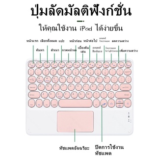 ภาพขนาดย่อของภาพหน้าปกสินค้าคีย์บอร์ดBluetooth  เมาส์ไร้สาย เชื่อมต่อง่าย พกพาง่ายใช้สำหรับคอมพิวเตอร์ สำหรับ Pad แท็บเล็ต โทรศัพท์มือถือ จากร้าน a0615908160 บน Shopee