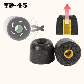 ภาพขนาดย่อของสินค้า3Pairs/Set TP-45 4.5-6.5mm Sponge spiral ear cap Comply Memory Isolating foam eartips Noise For In Ear Earphone Earphone Accessories for shure SE846 SE535 SE215