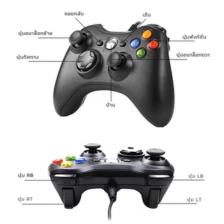 ภาพขนาดย่อของภาพหน้าปกสินค้าแท้ จอย xbox360 จอยเกมส์ pc จอยเกมส์ จอยเกม joystick xbox360 +มีสาย ต่อคอมได้ Android จากร้าน xeay_tech บน Shopee ภาพที่ 2