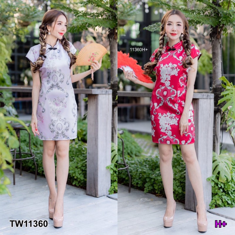 tw11360-เดรสกี่เพ้าแขนสั้น-รายละเอียดสินค้า-dress-เดรสกี่เพ้าแขนสั้นทรงสอบ-งานเนื้อผ้าซาร่า