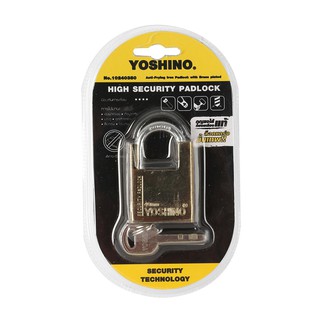 YOSHINo กุญแจซ่อนห่วง 40 มม. สีทอง ทำจากทองเหลืองแท้ที่มีคุณภาพดี ไม่เป็นสนิม ใช้งานง่ายเพิ่มความปลอดภัยของคนในบ้าน มีคว