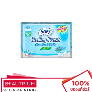 SOFY Cooling Fresh Slim Wing 25cm ผ้าอนามัย 12pcs