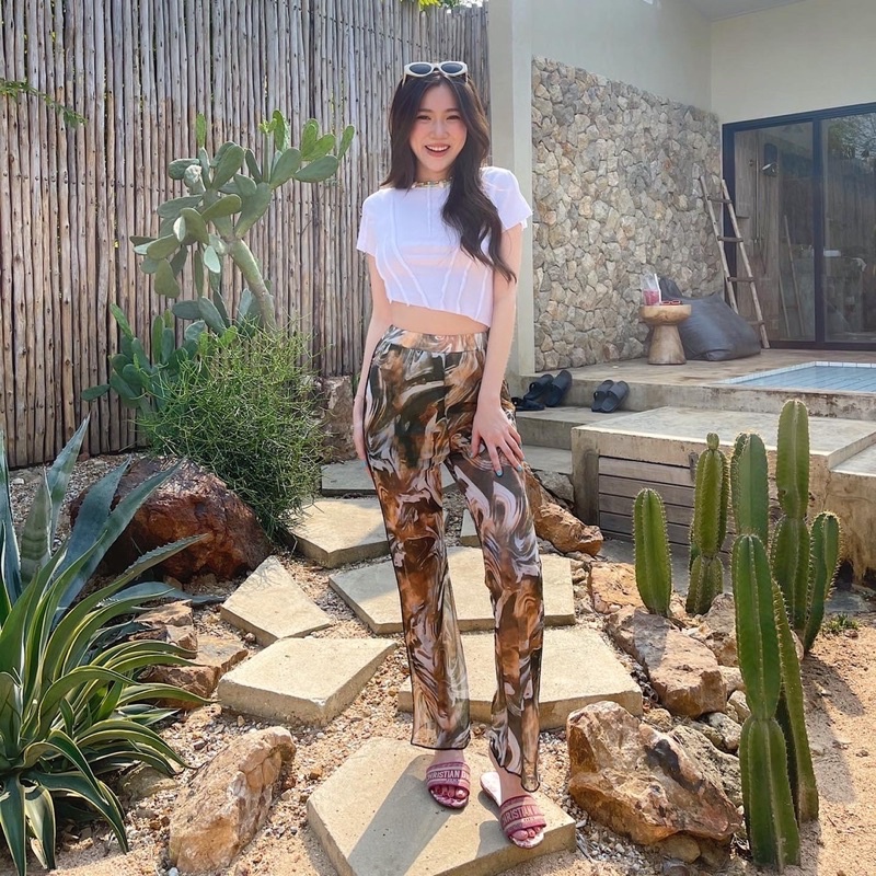 printed-pants-420ฟรีส่ง-กางเกงตัวนี้ต้องยอมให้เลยค่า-ใครชอบแนวซีทรูหน่อยๆ-ต้องมีน้า-กางเกงพิมพ์ลายที่ตอนนี้ฮิตมาก