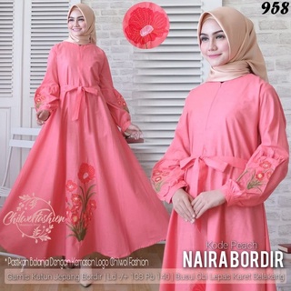 ~CHILWOL~GAMIS Syari~ชุดเดรส ปักลายเกมส์~GAMIS~ORI SOLO~GAMIS VIRAL~NAIRA